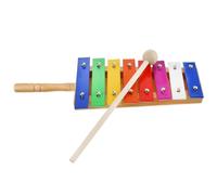 Gatuida 1Pc Note Colorful Wooden Xylophone Percussion Musical for Safe Food Grade Paint Vibrant Design and Easy to Hold Handle for Developing Music Literacy and Coordination