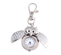 Gatuida 1pc Owl Shape Key Chain Pocket Watch Creative Cartoon Design Lightweight Easy to Carry Present for Friends Family Chic Charm Accessories for Any Occasion