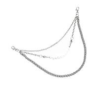 Gatuida 1Pc Pants Chain for Men Decorative Hip Hop Fashion Trouser Chain White Durable and Stylish Male Accessory for Parties and Everyday Wear