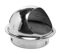 Gatuida 1pc Stainless Steel Exhaust Outlet Rain Cover Air Vent Cover for Cooker Hood Wall Vent and Easy to Install for Kitchen and Industrial Use