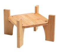 Gatuida 1pcs Wood Dispenser Stand Creative Design Stable Drink Stand Easy to Maintain Multi-functional Use for Small Fish Tanks and Flower Pots