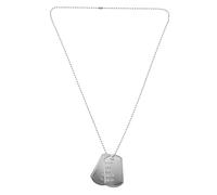 Gatuida 1Set Army Dog Tag Necklace for Men Unique Cosplay Accessory for Parties Stylish DIY Decoration Distinctive Design for Carnival Events Eye Catching Fashion Statement
