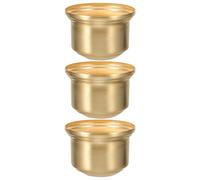 Gatuida 1set Brass Lamp Socket Cup E27 Semi-Threaded Vintage Lamp Holder and Lighting Fixtures Quick Installation Replacement Parts in Golden Brass 2pcs