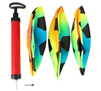 Gatuida 1Set Inflatable Rainbow Balls for PVC Play Balls for Outdoor Games Playgrounds Schools and Beaches Fun for Multiplayer and Activities