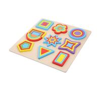 Gatuida 1Set Rainbow Geometry Building Blocks Puzzle for Educational Shape Recognition and Sorting Game Lightweight and Safe Design for Enhance Color and Shape Skills