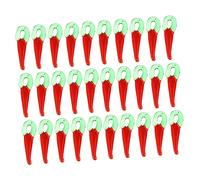 Gatuida 1set Red Pepper Loose Glass Beads for DIY Jewelry Making Unique Charm for Bracelets Necklaces and Craft Projects Vibrant Decorative Accessories for Creative Designs 100pcs