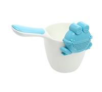 Gatuida 1Set Shampoo Cup Frog Bath Water Rinser for Safe Easy Hair Washing Non Slip Handle Detachable Shower Head for Bath Multi Purpose Use