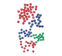 Gatuida 2 Packs Small Plastic Seamless Lottery Balls with Number Etching Sphere Game Balls for Raffle Bingo Games Family Entertainment and Party Use