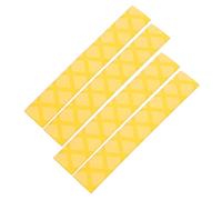 Gatuida 2 Pairs Adjustable Drumstick Grips Yellow Anti Slip Covers Made of Irradiation Cross-linked Polyethylene for Protecting Drumsticks, Repeatable Water Washing Suitable for Drum