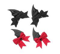 Gatuida 2 Pairs Halloween Bat Wing Hair Clips Lightweight Devil Horn Hairpins for Women Comfortable Reusable Gothic Party Accessories for Costume Cosplay and Festival Decoration