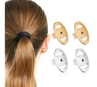 Gatuida 2 Pairs Heavy Earring Support Backs Earring Locking Backs for Droopy Ears Studs Pierced Ears Everyday Wear