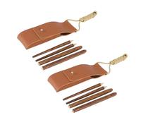 Gatuida 2 Pairs Portable Foldable Wooden Chopsticks Reusable Eco Friendly Camping Tableware with Smooth Polished Surface and Hardness for Picnic and Outdoor Use