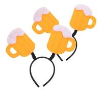 Gatuida 2 Pcs Beer Mug Headbands for Beer Festival and Party Lightweight Comfortable Wearing Synthetic Material Creative Headwear Accessories