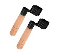 Gatuida 2 Pcs Black Manual Guitar String Winder with Wooden Handle Acoustic and Electric Guitar String Replacement Tool and Peg Puller Maintenance