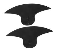 Gatuida 2 Pcs Drum Cymbal Mute Pads Set Black Rubber Drum Silencing Pads Portable Protective Effect Small Cymbal Mute for Drumming Practice and Noise Reduction