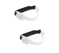 Gatuida 2 Pcs LED Wrist Band Glow Bracelet Wristband Christmas | PVC Adjustable Length, Press-button Control, Two Flashing Modes, Multi-position Wear for Dog Walking