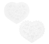 Gatuida 2 PCS Nail Art Molds: Silicone Molds for DIY 3D Bow Charm Beginner Nail Art Supplies - Manicure Charm Epoxy Casting Moulds