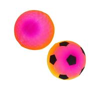 Gatuida 2 Pcs Rainbow PVC Football Soft Soccer Balls for Outdoor Lawn Play Lightweight Sports Heuristic Education for Pool and Birthday Parties