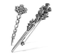 Gatuida 2 Pcs Scottish Thistle Lapel Pins Decorative Collar Pins Brooch for Men Suit Made of Tarnish Resistant Alloy, Easy to Use Accessories for Sweaters and Suits with Elegant Unique