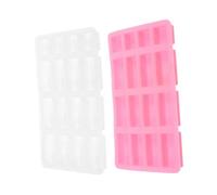 Gatuida 2 Pcs Silicone Mini Bricks Mold DIY Materials for Miniature Brick Making Sand Table Landscape Dollhouse Supplies Micro Landscape Decor Tool Random Color