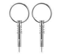 Gatuida 2 PCS Stainless Steel Safety Pins Quick Release Bimini Top Hardware for Boat Support Poles Deck Hinges Spring Loaded Pins