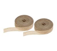 Gatuida 2 Rolls of Natural Jute Ribbon for Wedding and Craft Wrapping, Synthetic Material, Can Be Cut to Length, Easy to Carry and Store, for DIY Packaging and Home Décor