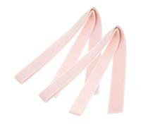 Gatuida 2 Rolls Pointe Shoe Ribbon Pink Satin Ballet Dance Shoes Wrap Ribbon Wide for Women Performance and Practice
