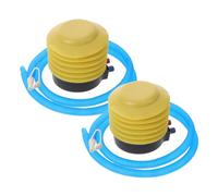 Gatuida 2 Sets Foot Pedal Air Pump for Inflatables with Plug Remover and Plugs, Manual Inflator for Exercise Balls and Party Balloons, for Outdoor Use