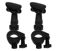 Gatuida 2 Sets Mic Holder Clamp for Stand Plastic Microphone Clip Compatible with Various Models Stable Tripod Accessory for Live Streaming Recording and Public Speaking