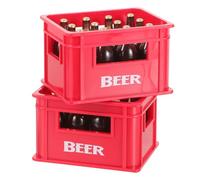 Gatuida 2 Sets Miniature Wine Crate Bottle Tiny House Decor Realistic Drink Bottle Models for Dollhouse Kitchen Dining Bar Accessories Safe Plastic Material