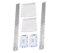 Gatuida 2 Sets Professional Guitar Luthier Tools Kit with Stainless Steel Notched Straight Edge Ruler String Action Height Gauge Fret Rocker for Accurate Neck and Fretboard Measurement