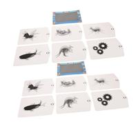 Gatuida 2 Sets Raster Animation Educational Experiment Kit Stem Lenticular Lens Illusion Science Assembled Lenticular Animation Crafts for White Paper
