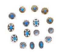 Gatuida 2 Sets Retro Nail Charms Gems for Nail Art Versatile Designs for DIY Manicure for Any Occasion