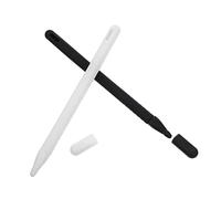 Gatuida 2 Sets Silicone Protective Sleeve with Stylus Lid Covers for Second Generation Digital Pencil, Sturdy Pen Holders Suitable for Drawing and Note-taking in White and Black