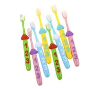 Gatuida 2 Sets Toothbrush Soft Bristle Manual Tooth Brush for Ages with Fun Number Handle Oral Care for Teeth Cleaning and Cavity Prevention