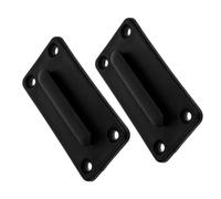 Gatuida 2 Sets Wall Mounted Retractable Barrier Receiver Clips Caution Ribbon Control System Accessories Square Four Hole Design for Crowd Control