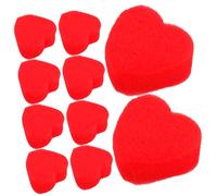 Gatuida 20 Pairs Heart Shaped Sponge Props for Magician Tricks Soft Red Foam Balls for Stage Close Up Performances for Parties Gatherings Family Fun