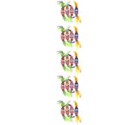 Gatuida 20 Pcs Candy Shape Cat Teasers with Bell and Feather | Canvas Sound Paper Build, Portable Play Stick, Kitten-focused Fun, Indoor Cat Exercise and Joy Random Color