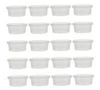 Gatuida 20 Pcs Plasticine Storage Case Sealed Clay Packing Box with Lids for Clay Mud Items Durable Easy to Clean Storage