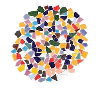 Gatuida 200g Mosaic Tiles Ceramic Irregular Shape Pack Vibrant Colors for Crafting and Pathways