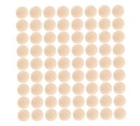 Gatuida 200Pcs Hemisphere Wooden Beads for Crafts Unfinished Half Wooden Balls DIY Embellishments Natural Basswood Half Spheres for Jewelry Party Props and Home Decoration