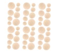 Gatuida 200pcs Natural Wood Semi-Sphere Beads Unfinished Half Sphere Balls for DIY Crafts Jewelry Home Decor Ornaments and Collaborative Art Projects