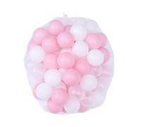 Gatuida 200PCS Ocean Balls for Play Pit Safe PE Plastic Balls in White Pink Transparent Mixed Colors for Playhouses Pools Tents Enhancing Hand Eye Coordination and Group Play
