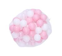 Gatuida 200PCS Plastic Ocean Balls for Mixed White Pink Transparent Colors Safe PE Educational for Hand Eye Coordination and Group Play Mesh Bag Packing