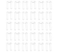 Gatuida 200pcs Rimless Eyeglasses Buckle Double Plug Repair Tool for Frameless Glasses Lens Fastening Flexible Eyewear Connector Clips Compatible with Rimless Frames