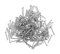 Gatuida 200pcs Stainless Steel Rivets Kit: Round Head Solid Metal Fasteners for Leather Craft Wood DIY Projects - Dome Head Rivet Set for Creative Crafting