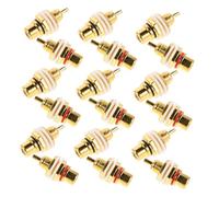 Gatuida 20PCS Banana Female Connectors for Amplifier Speaker Wire Audio Plug Socket Panel Mount Compact Binding Post Terminal for DIY Sound System Projects