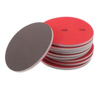 Gatuida 20pcs Bowling Ball Surface Resurfacing Polishing Cleaning Pad Round Bowling Ball Sand Cushion Accessories Grit 240 400 600 800 1000 1200 1500 2000 2500 3000 5000 Red