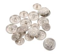 Gatuida 20pcs British Wheat Crown Metal Buttons for Overcoats and Suits Shank Style Replacement Coat Buttons Elegant Vintage Design for DIY Sewing and Craft Projects