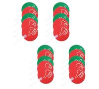 Gatuida 20pcs Double Sided Teacher Voting Paddles Thumbs up Thumbs down Signs Plastic Large Visual Handheld Hand Signal for Classroom Activities Promotes Participation